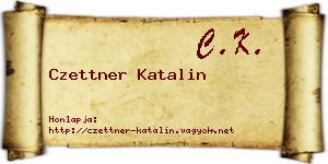 Czettner Katalin névjegykártya