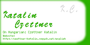 katalin czettner business card